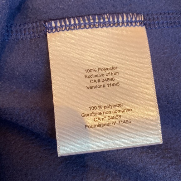 Blue MEC polyester 1/4 zip - Picture 4 of 5